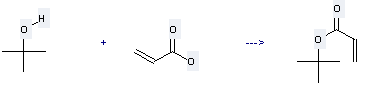 tert-Butyl acrylate can be prepared by acrylic acid and 2-methyl-propan-2-ol